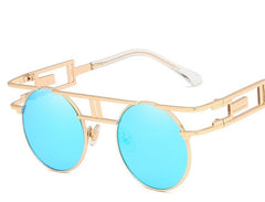 Men's Round Vintage 'Sturdy' Metal Sunglasses  Sunglasses