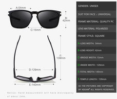 Men's Sports 'Filmed' Square Sunglasses