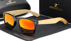 Men's Polarized Wayfarer 'Epicurian' Wooden Sunglasses