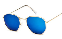 Women's Oversized Square 'Tweetie' Metal Sunglasses