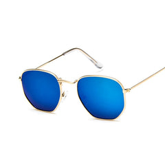 Women's Retro Square "Cool Hottie" Metal Sunglasses