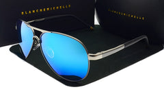 Men's Pilot Polarized 'M I B' Metal Sunglasses