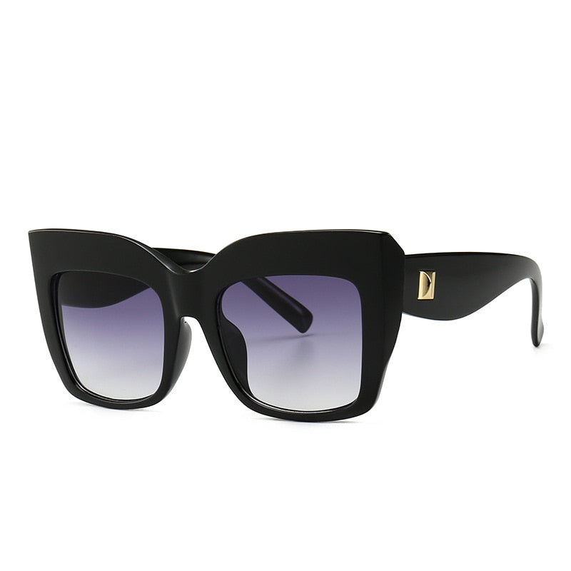 Women's Luxury Oversized 'The Star' vintage Cat Eye Sunglasses