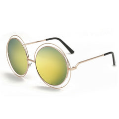 Women's Vintage Round 'Alchemy' Metal Sunglasses