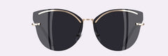 Women's Oversized 'Fiesty' Cat Eye Sunglasses