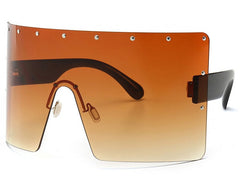 Women's Oversized Square 'Orduha' Plastic Sunglasses