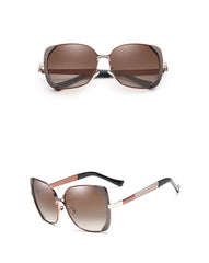 Women's Luxury Square 'Giant' Metal Sunglasses