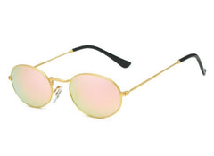 Men's Retro Oval 'Master Dirp ' Metal Sunglasses