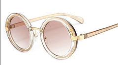 Women's Oversized Round 'Isidore ' Metal Sunglasses