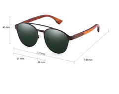 Men's Wood Polarized 'Fasten' Polarized Sunglasses