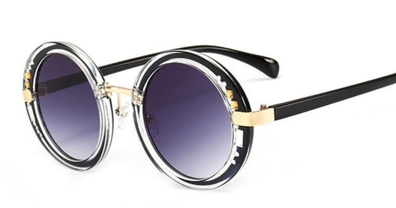 Women's Oversized Round 'Isidore ' Metal Sunglasses