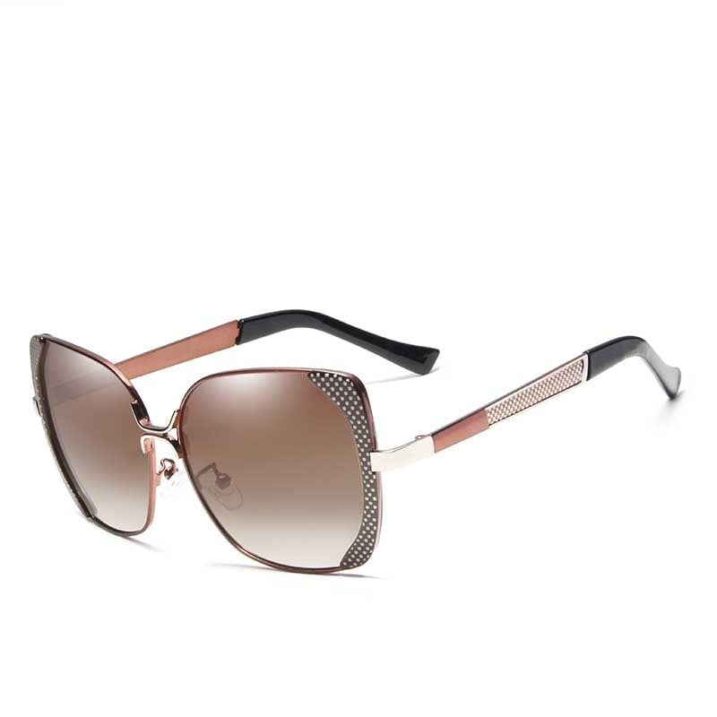 Women's Luxury Square 'Giant' Metal Sunglasses