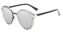 Women's Polarized Cat Eye 'Seven Girls' Metal Sunglasses