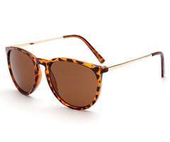 Unisex Retro 'Snazzy' Round Sunglasses