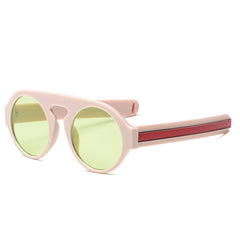 Men's Vintage Round 'Shark Eyes' Plastic  Sunglasses