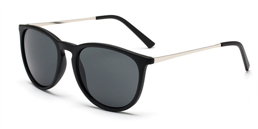 Unisex Retro 'Snazzy' Round Sunglasses