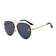 Women's Luxury Square 'Feiry' Metal Sunglasses