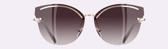 Women's Oversized 'Fiesty' Cat Eye Sunglasses