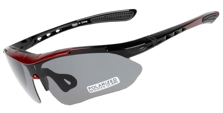 Men's Cycling Polarized 'Wrath' Plastic Sports Sunglasses