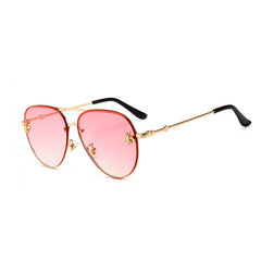 Women's Luxury Square 'Feiry' Metal Sunglasses