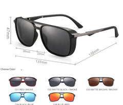 Men's Anti Reflective 'Sunstop' Square Sunglasses