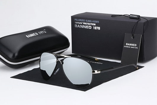 Men's Aviator 'Turbo' Cool Driving Sunglasses