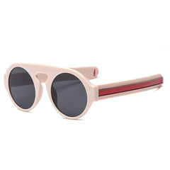 Men's Vintage Round 'Shark Eyes' Plastic  Sunglasses