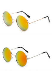 Men's Classic Round 'Circles' Metal Sunglasses