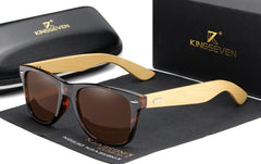 Men's Polarized Wayfarer 'Epicurian' Wooden Sunglasses