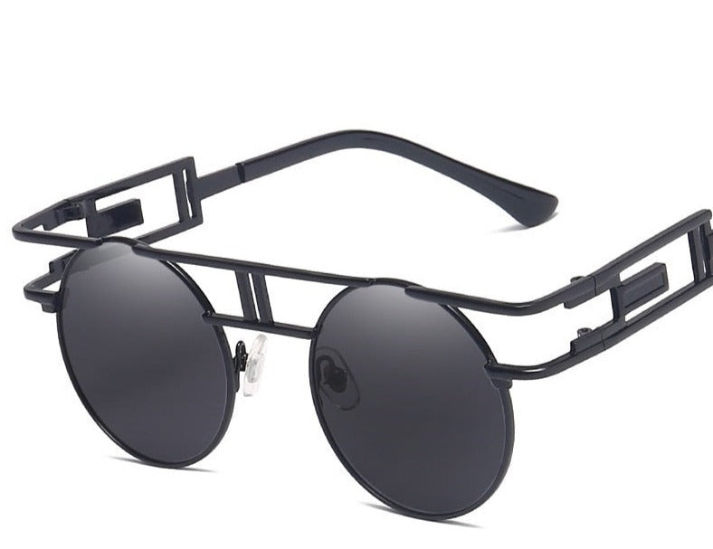 Men's Round Vintage 'Sturdy' Metal Sunglasses  Sunglasses