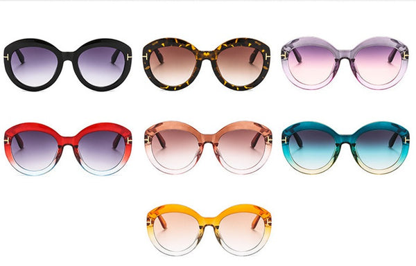 Women's Retro Round 'Galaxy' Plastic Sunglasses