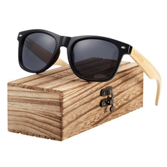 Men's Trend Square "Aloha" Wooden Sunglasses