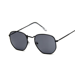 Women's Retro Square "Cool Hottie" Metal Sunglasses