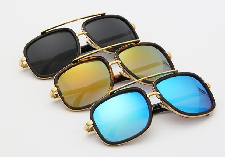 Men's Square 'The Heavy' Metal Sunglasses