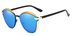 Women's Polarized Cat Eye 'Seven Girls' Metal Sunglasses