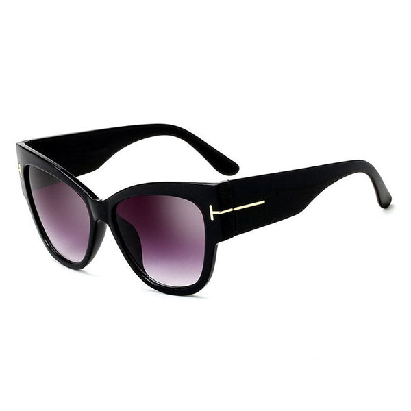 Women's Oversized Cat Eye 'Cecilia' Plastic Sunglasses