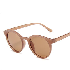 Women's Oversized 'Tan' Round Sunglasses