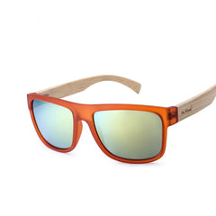 Men's Sea Gradient 'True Green' Square Sunglasses