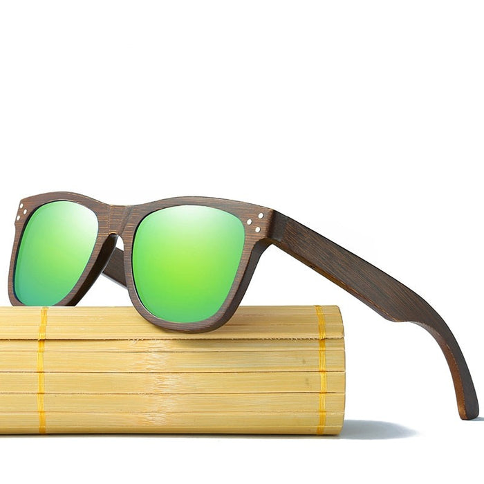 Men's Goggle 'Reny' Wood Sunglasses