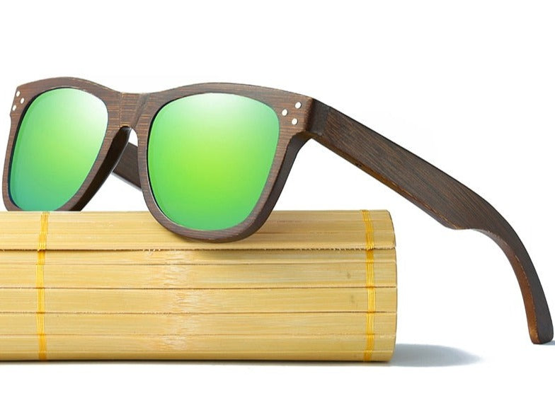 Men's Costume Oval 'The Grinch' Wooden Sunglasses