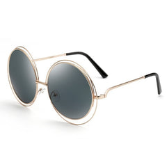 Women's Vintage Round 'Alchemy' Metal Sunglasses