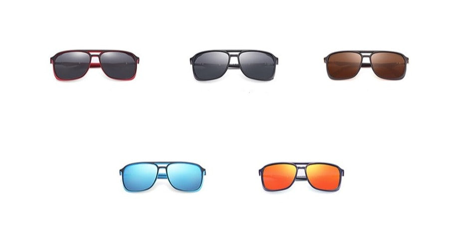 Men's Anti Reflective 'Sunstop' Square Sunglasses