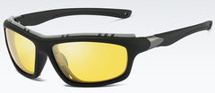 Men's Polarized 'The Tank' Plastic Sports Sunglasses