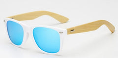 Women's Polarized Square 'Bieblich' Wooden Bamboo Sunglasses