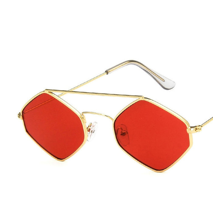 Men's Hexagon "Classy Retro" Metal Sunglasses