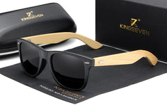 Men's Polarized Wayfarer 'Epicurian' Wooden Sunglasses