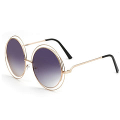 Women's Vintage Round 'Alchemy' Metal Sunglasses