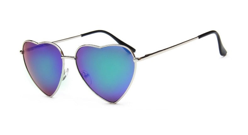 Women's Heart 'Love Me One' Metal Sunglasses