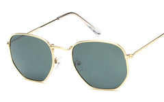 Women's Oversized Square 'Tweetie' Metal Sunglasses