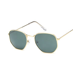 Women's Retro Square "Cool Hottie" Metal Sunglasses